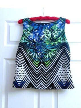 Bisou Bisou Michele Bohbot Sleeveless Lined Shell Top Size L